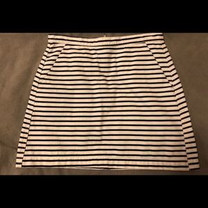 Topshop Moto denim striped skirt size 6
